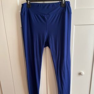 LulaRoe blue tall & curvy leggings